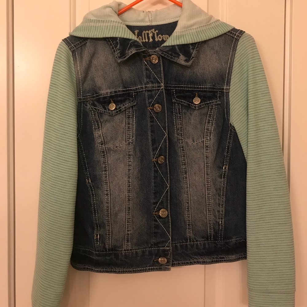 Wall Flower denim hooded jacket